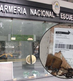 Cuatro agentes heridos tras estallar un paquete con explosivos en la Escuela Superior de Gendarmería