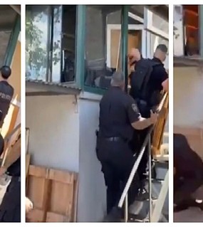 Falló la Taser, el vigilador se prendió fuego en su empresa por una deuda y está grave