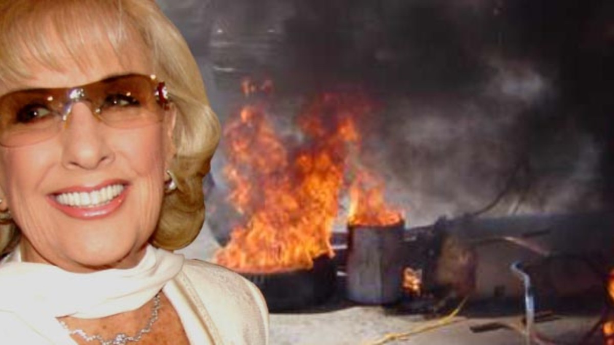 Piquete contra Mirtha terminó con botellazos y varios detenidos