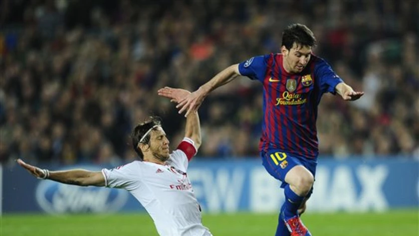 Barcelona liquidó a Milan con dos goles de Messi
