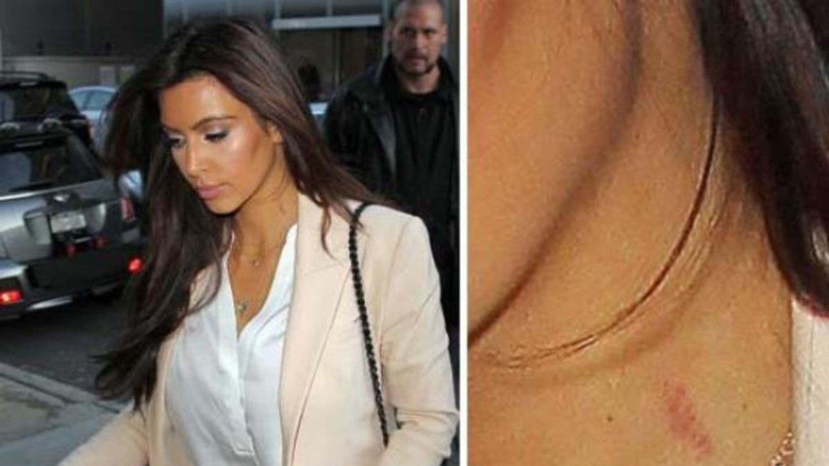 A Kim Kardashian le quedó "un regalito" en el cuello