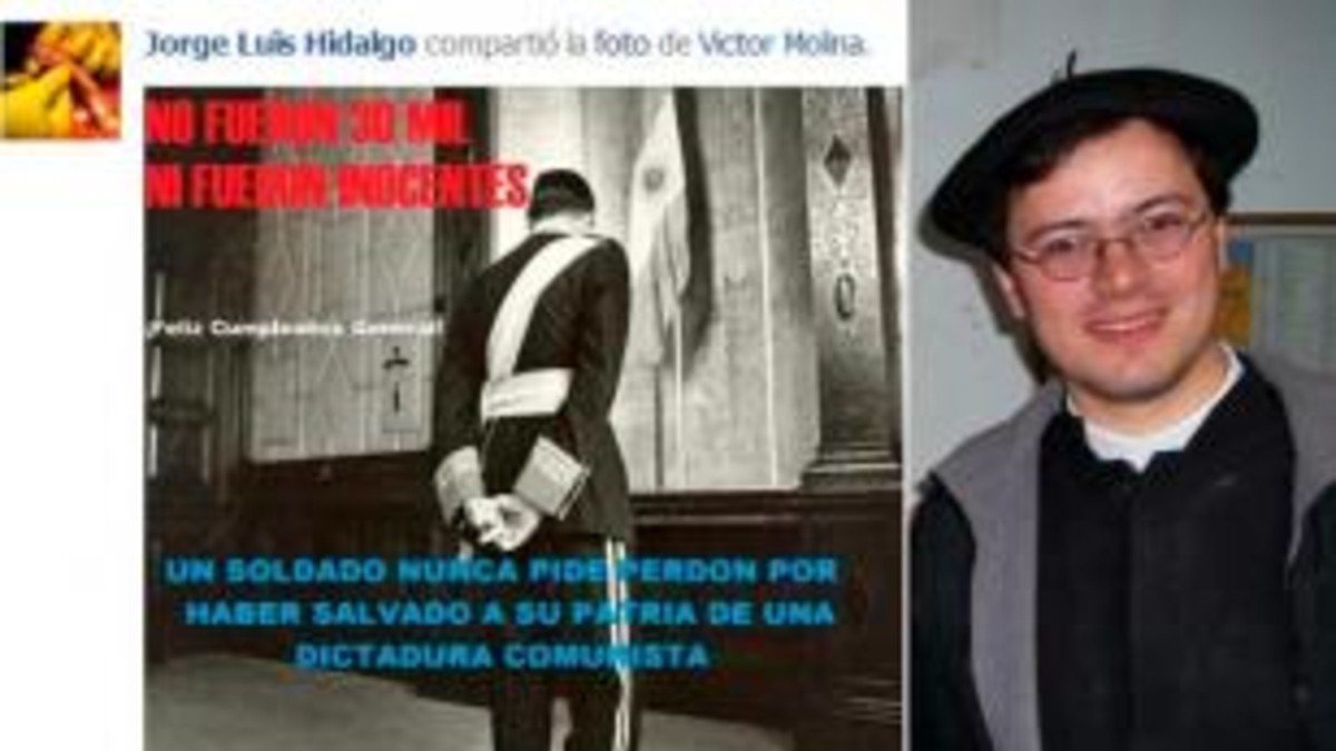 Cura saludó a Videla por Facebook en su cumpleaños