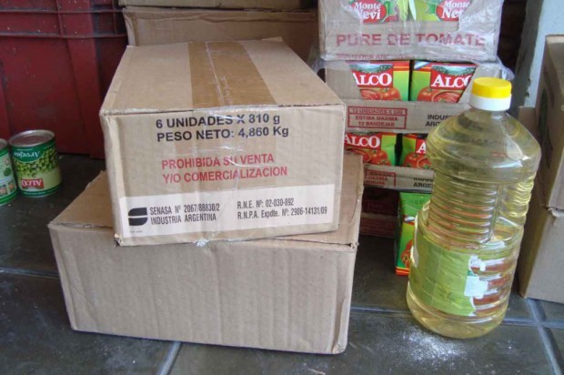 Vendían en una feria mercadería de planes alimentarios