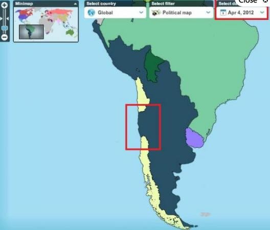 Argentina borró del mapa a Chile en una guerra virtual