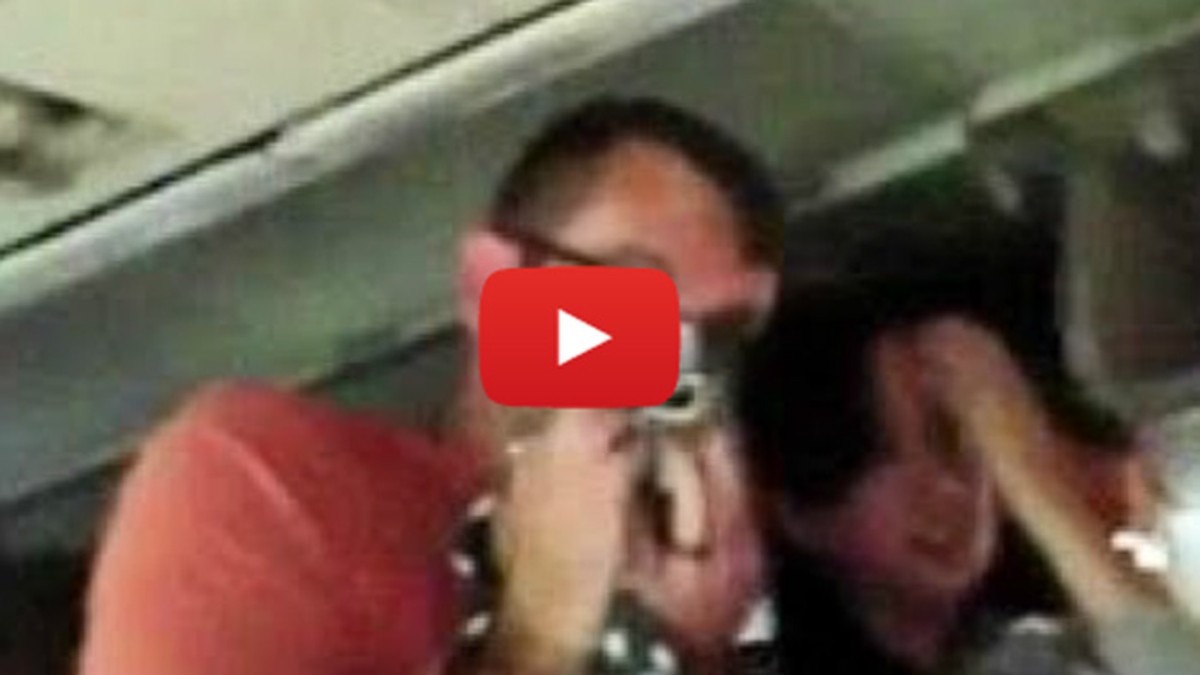 Pasajero filmó el accidente de un avión desde adentro