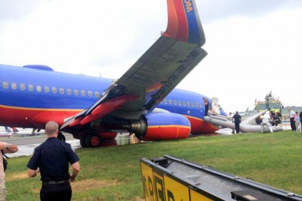 Pasajero filmó el accidente de un avión desde adentro