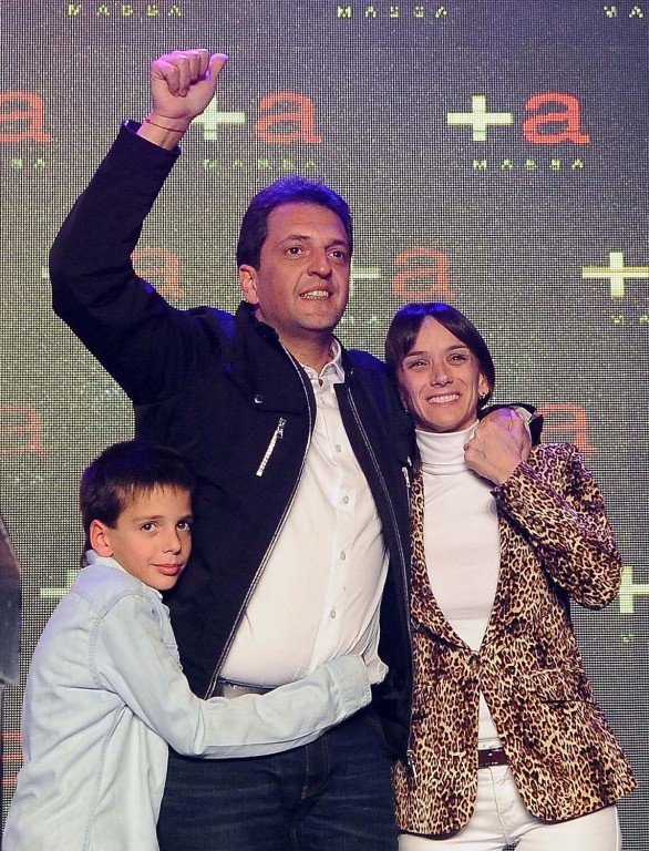 Massa agradeció y centró su discurso en la clase media