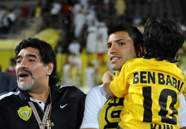 De qué equipo le salió hincha su nieto a Maradona