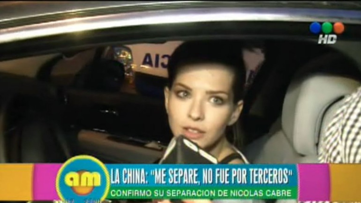 Lo confirmó la China: "Me separé, no hay terceros"