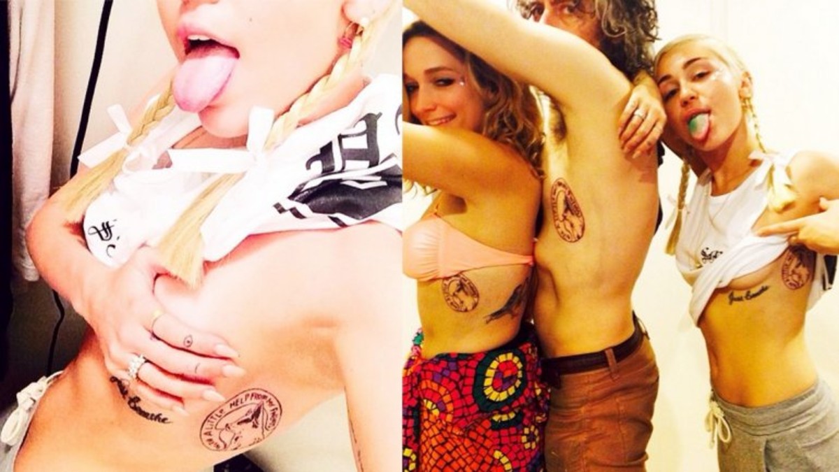La insólita explicación de este tatuaje de Miley Cyrus