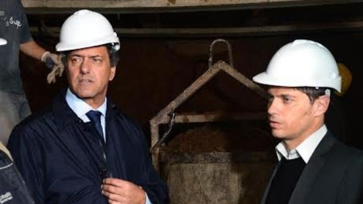 Kicillof y Scioli, juntos en obras contra inundaciones