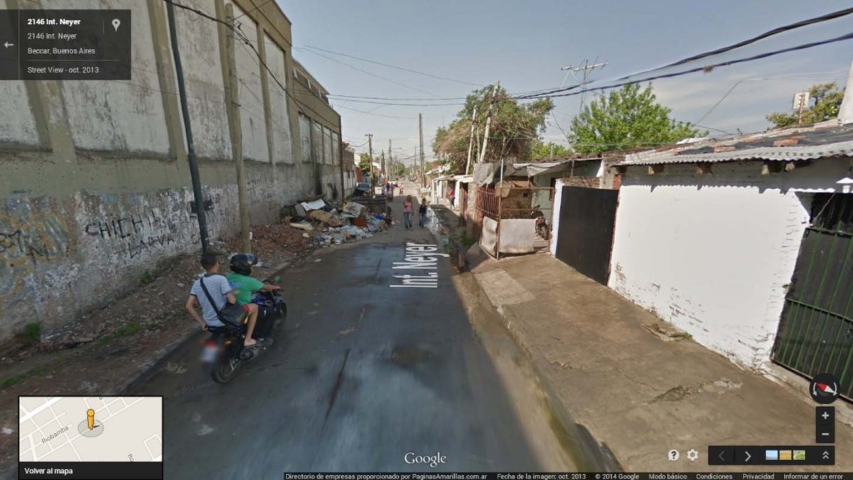 Así se ven las villas del Conurbano en Google Street View