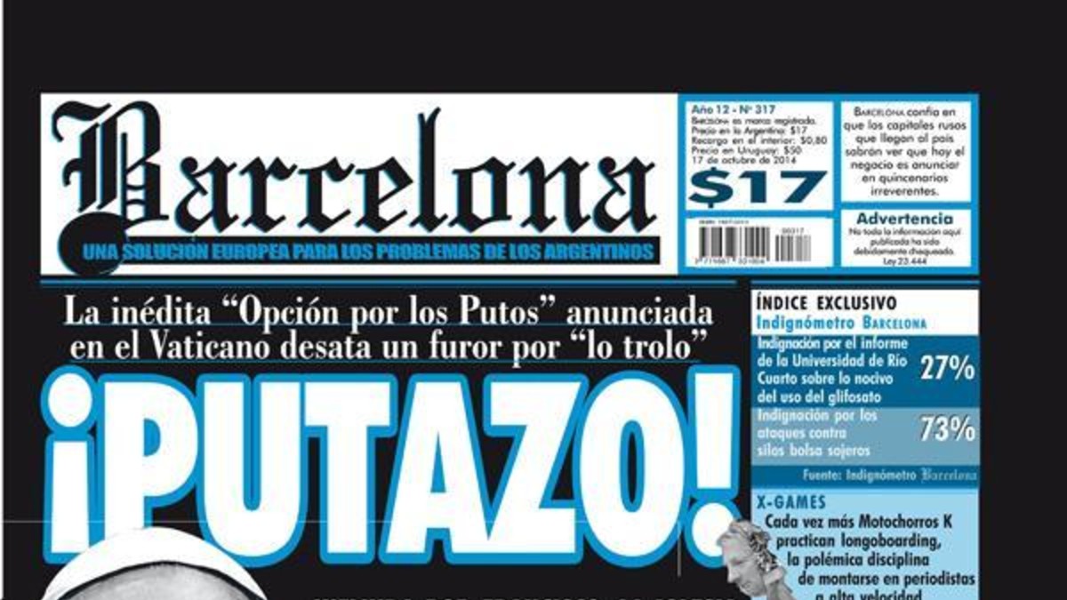 Escándalo con Barcelona porque trató de gay al Papa