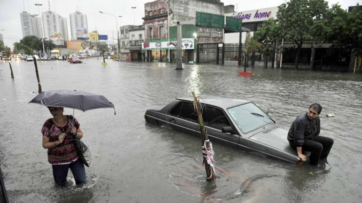 Tremendas fotos de las inundaciones en el Sur del GBA