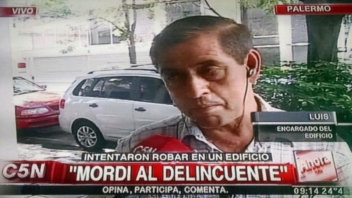 Portero mordió a ladrón y evitó un robo "a lo Suárez"