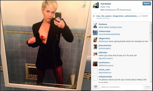 Miley Cyrus se mostró “enfiestada” con las hijas de Demi Moore