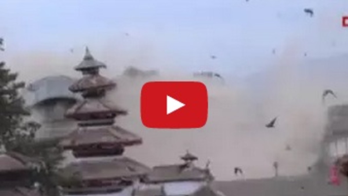 Video tremendo: el momento exacto en que comienza el terremoto