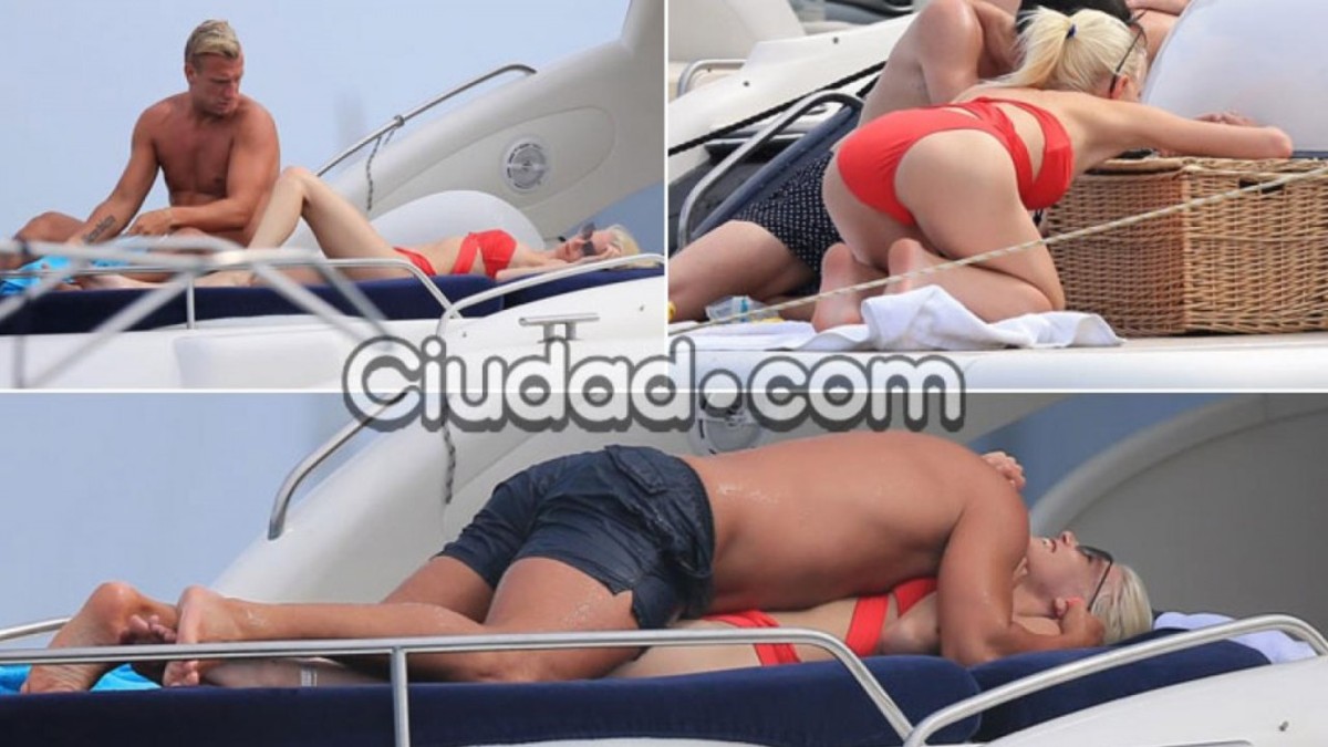 Mimos, besos y toqueteo de Maxi López a esta diosa