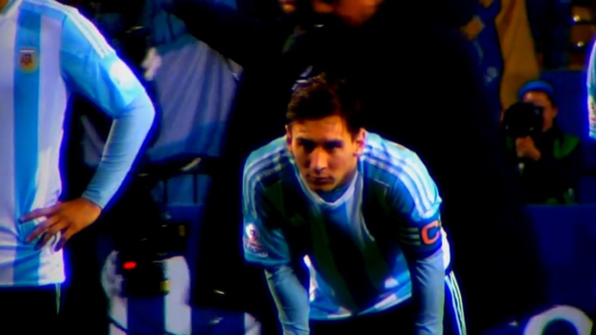 Mirá cómo sufrió Messi en los penales ante Colombia