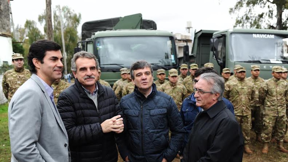 Zabaleta, Urtubey y Rossi dieron comienzo a las obras en el Arroyo Seco