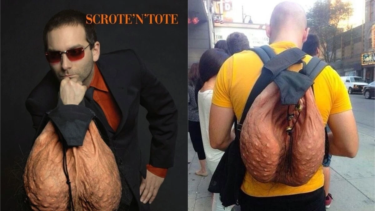 Crean una mochila con forma de escroto que es furor