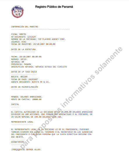 Una nueva offshore pone en jaque al titular de la AFI
