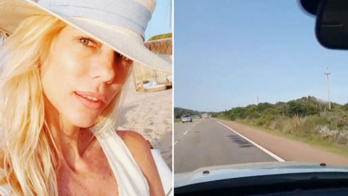 Nicole Neumann se filmó mientras manejaba