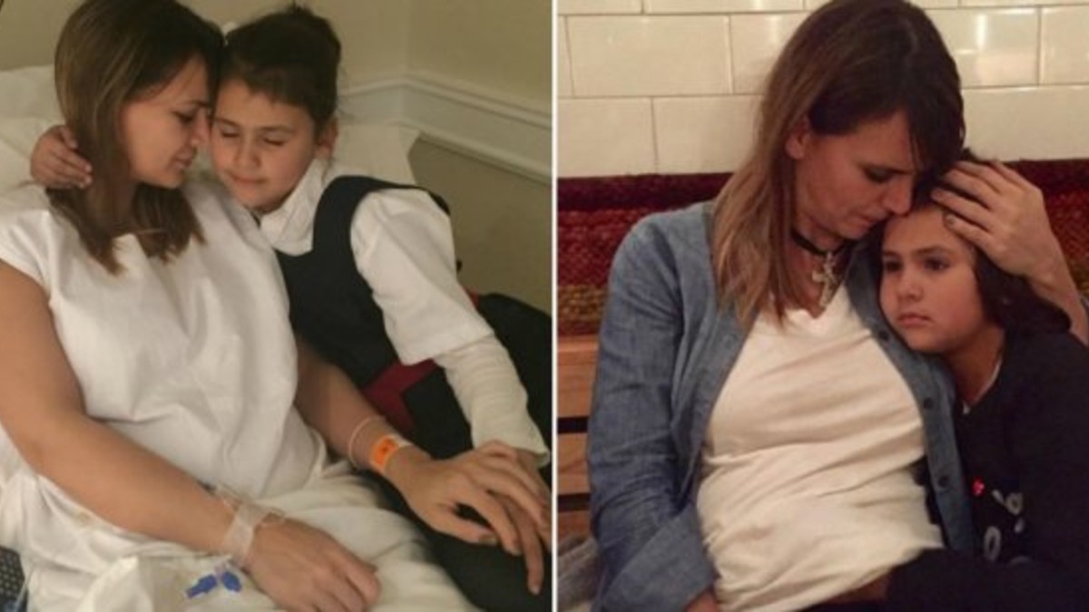 La foto de Amalia Granata internada y con su hija