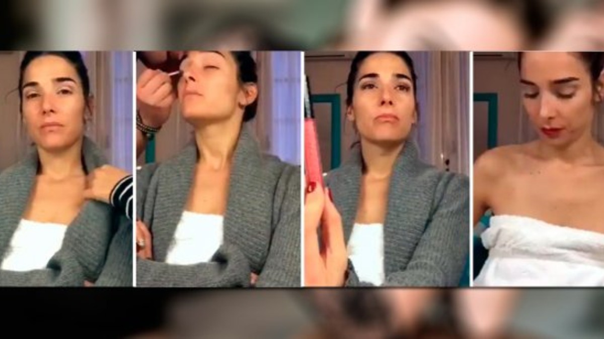La transformación de maquillaje de Juana Viale