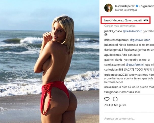 Sol Pérez se bajó la malla enteriza y se animó al topless