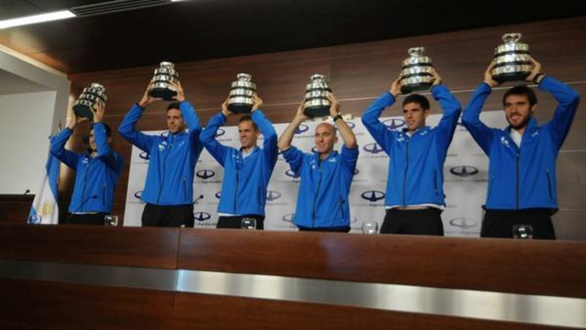 El equipo de copa Davis fue recibido por el presidente en casa de gobierno