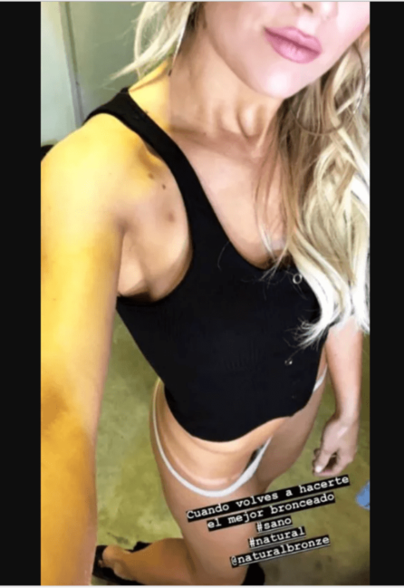 Laurita se bajó la tanga para mostrar su bronceado- Laurita se bajó la tanga para mostrar su bronceado