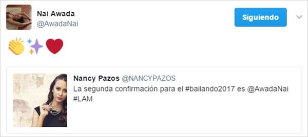 Nai Awada es la segunda confirmada al Bailando