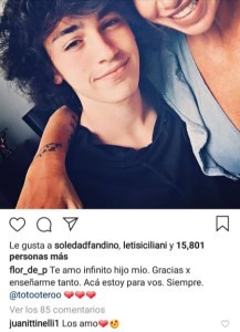 El tierno mensaje de Juanita Tinelli a Flor Peña para el Día de la Madre