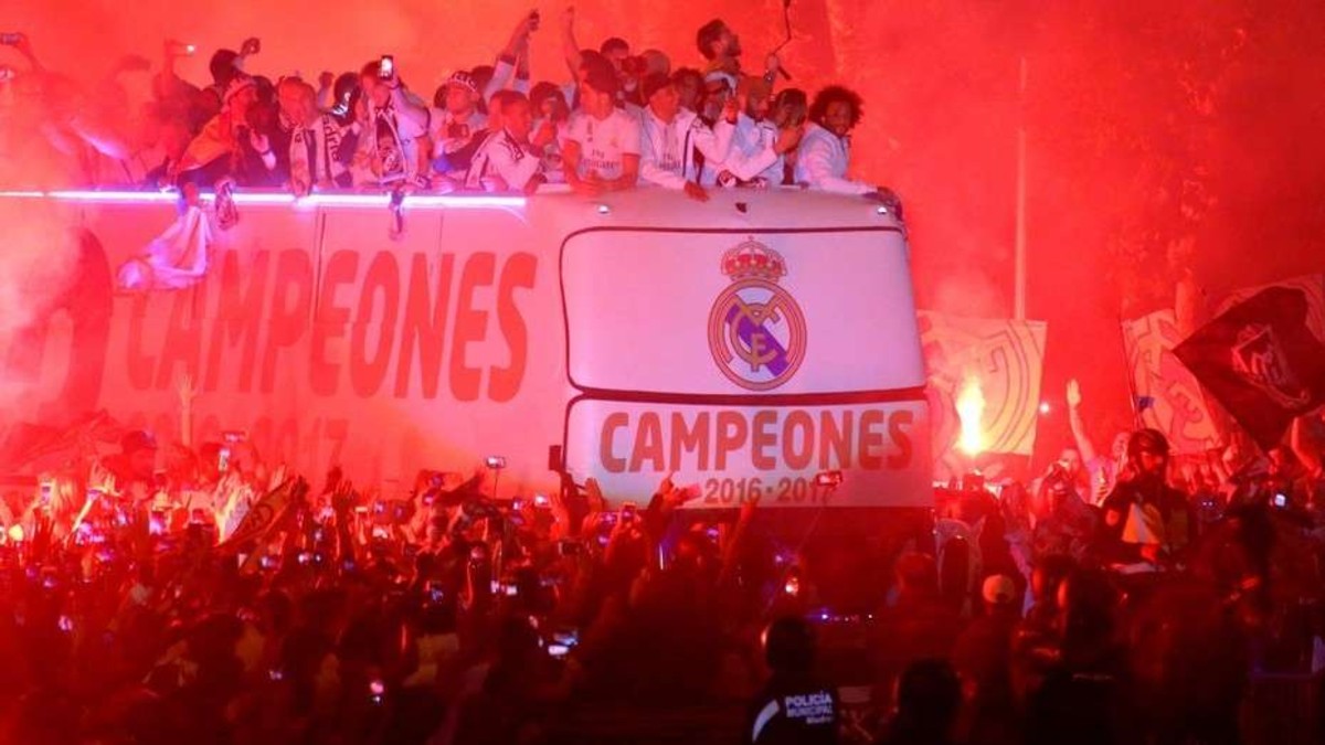 Los festejos del Real Madrid, con insultos a Piqué