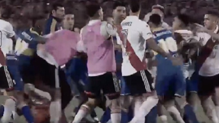 Los jugadores de River y Boca grabaron un video institucional contra la violencia en el fútbol