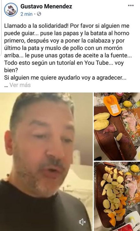 Entre robos y caos, Menéndez pide ayuda para cocinar- Entre robos y caos, Menéndez pide ayuda para cocinar