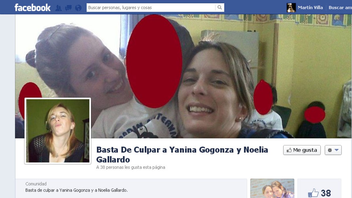 Crearon un Facebook para defender a Yanina Gogonza