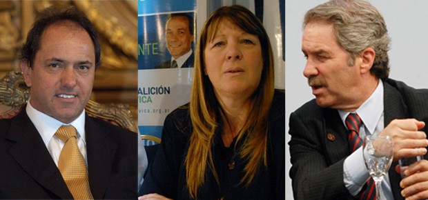 Scioli se va con la farándula y la oposición al campo