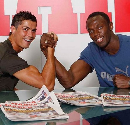Para Bolt, Cristiano es mejor que Messi