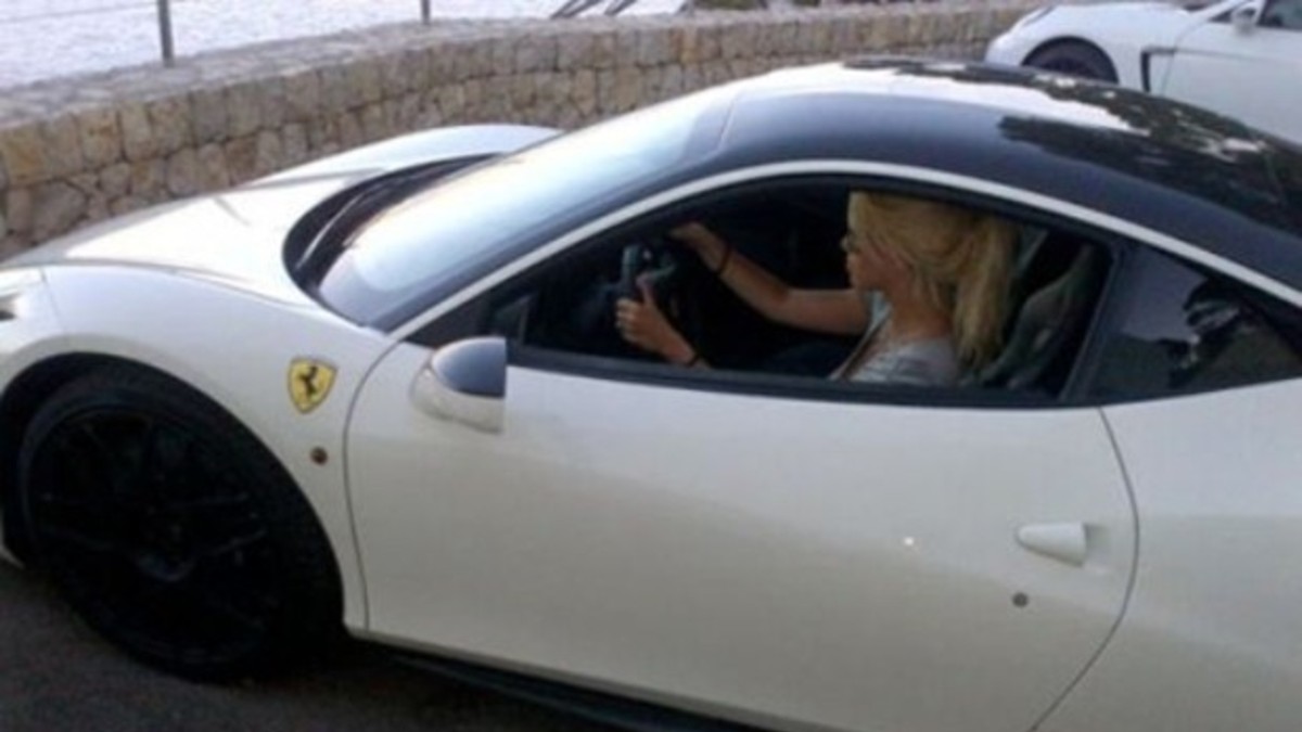 Así quedó el Porsche de Wanda después del choque