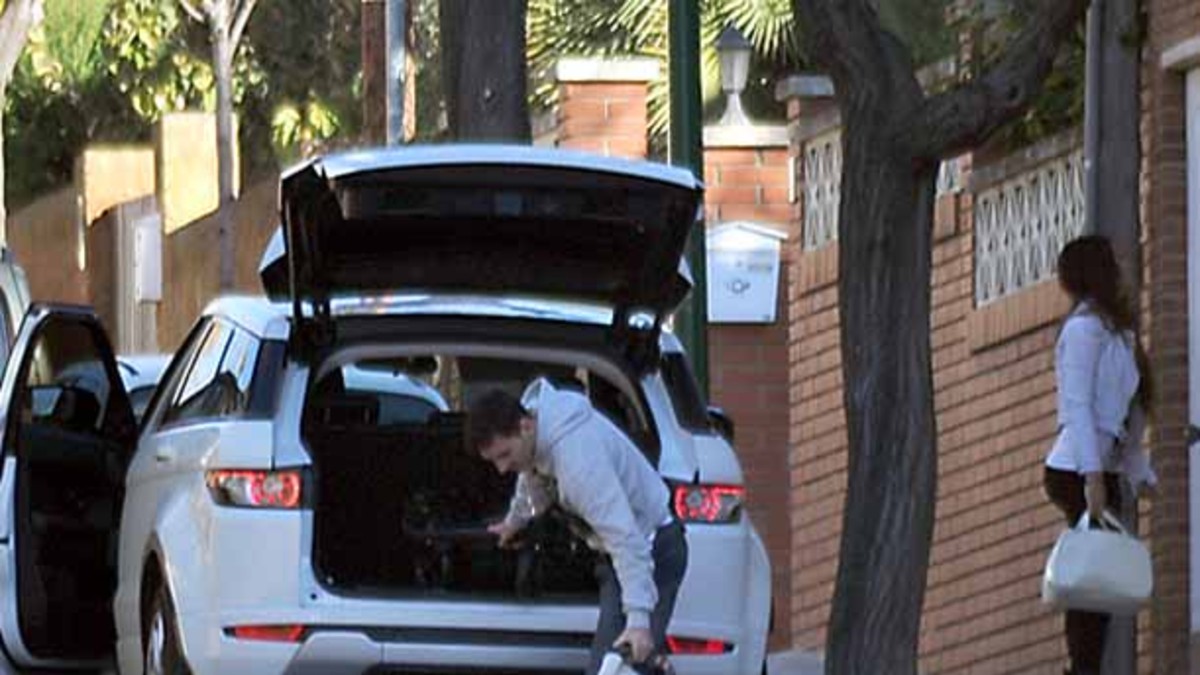 Las primeras imágenes de Messi en su rol de padre