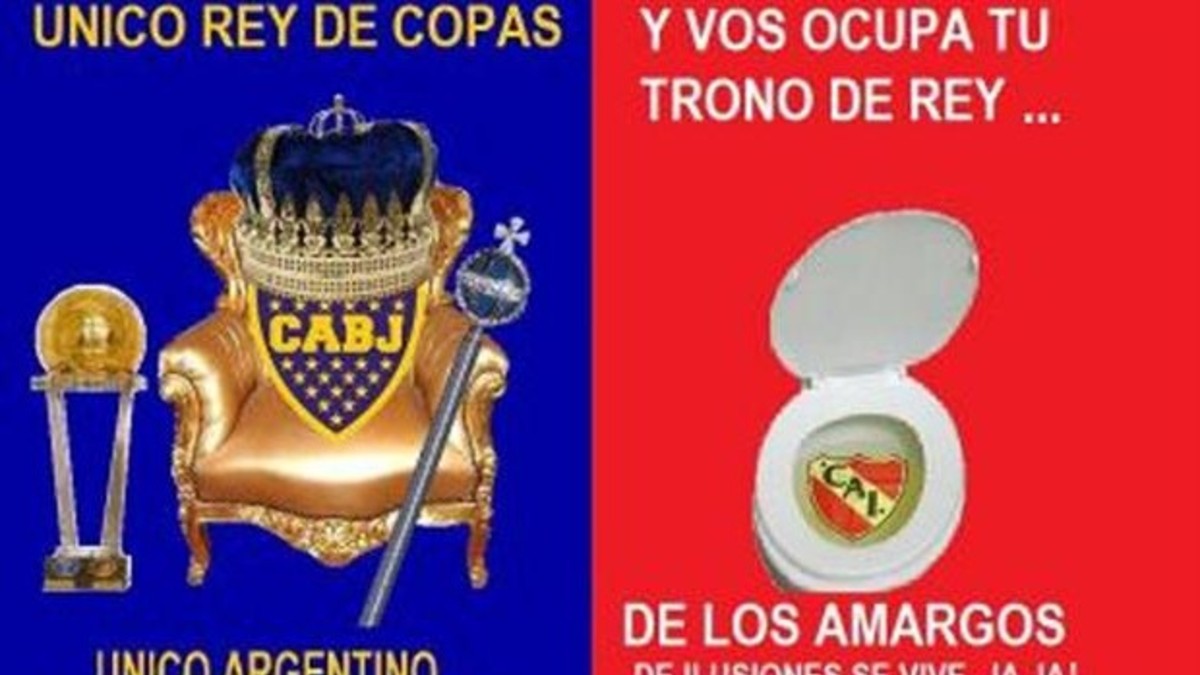 Salieron los afiches de Boca que se burlan del Rojo