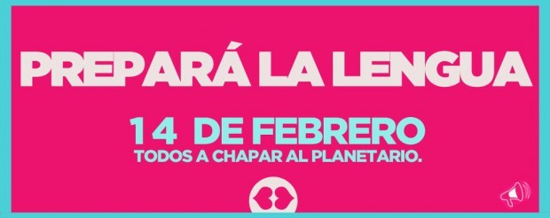 Convocan a una "chapada" masiva para San Valentín
