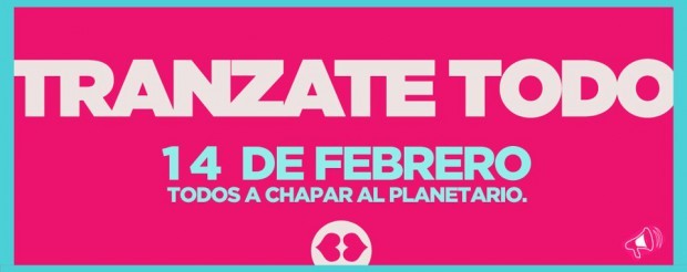 Convocan a una "chapada" masiva para San Valentín