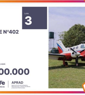 Subastarán un avión de 50 millones y autos de alta gama secuestrados al delito: 5.400 inscriptos