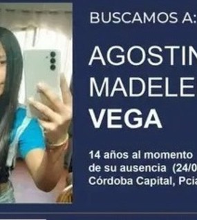 Un detenido y 19 allanamientos tras la desaparición en Córdoba de Agostina Vega, la adolescente de 14 años 