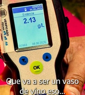 Manejaba con 2,13 de alcohol en sangre, sin licencia y descubrieron que ya estaba inhabilitado 