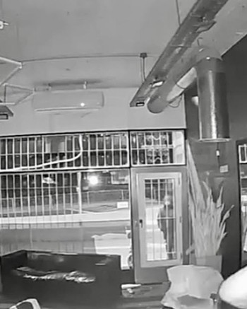 Reventó el vidrio a patadas, comenzó a sonar la alarma y desvalijó la peluquería