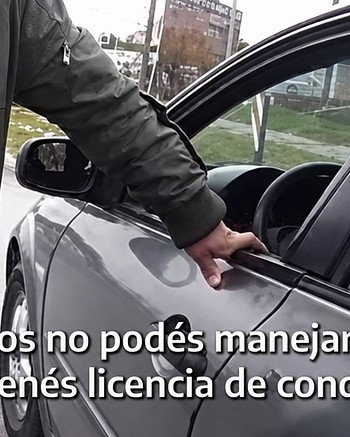 Un chofer de aplicación trasladaba pasajeros de manera irregular y no tenía licencia ni VTV
